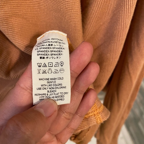 Free People Womens Turtleneck ribbed long sleeve - Picture 6 of 8